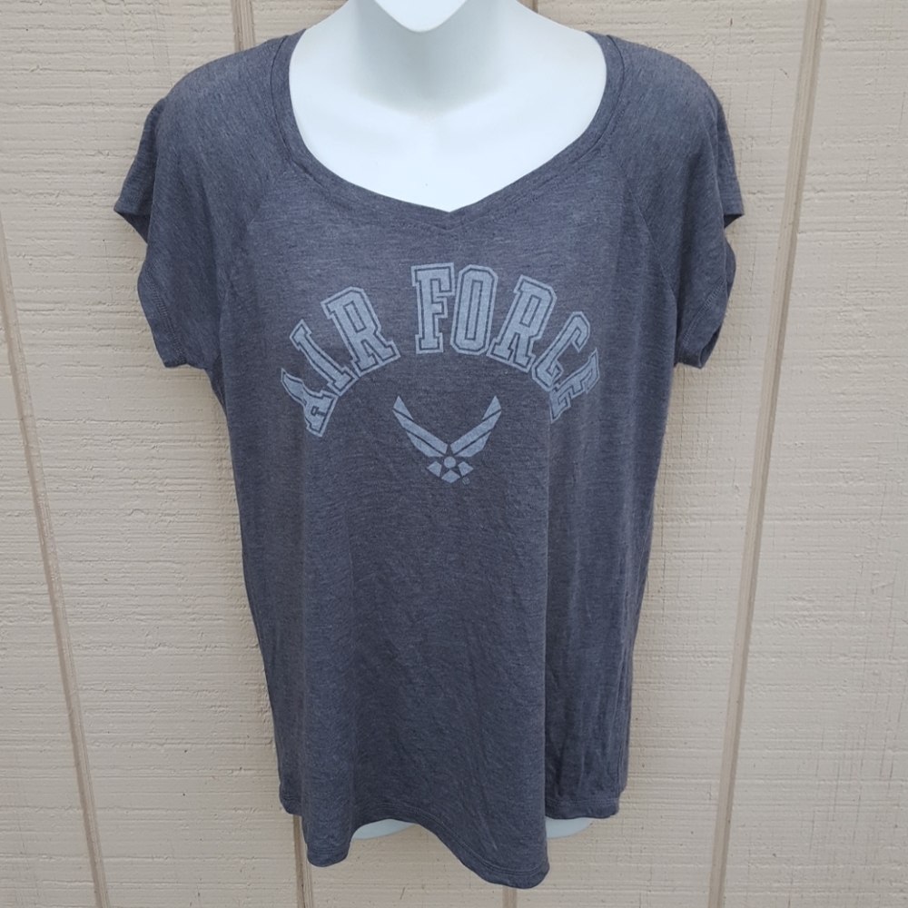 New J America Air Force LG Gray Tee Shirt